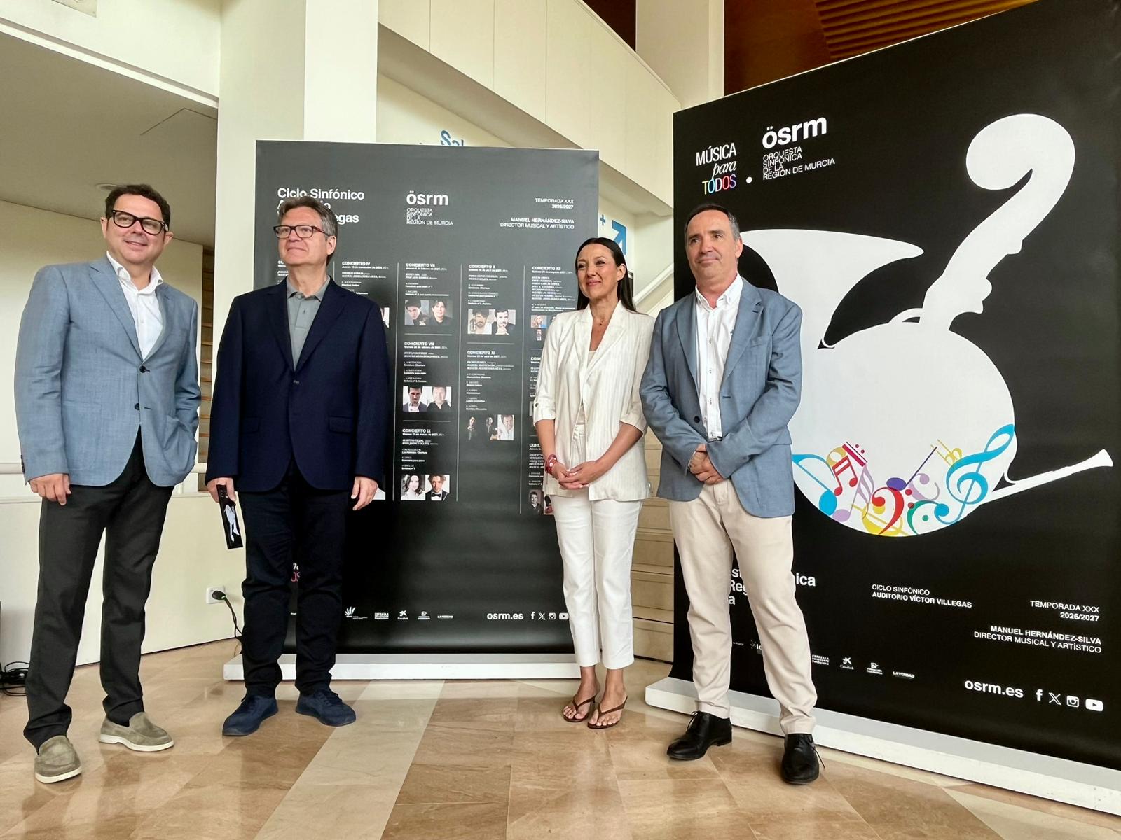 Imagen de la presentaci�n de la programaci�n de la Orquesta Sinf�nica de la Regi�n de Murcia en el Auditorio regional V�ctor Villegas